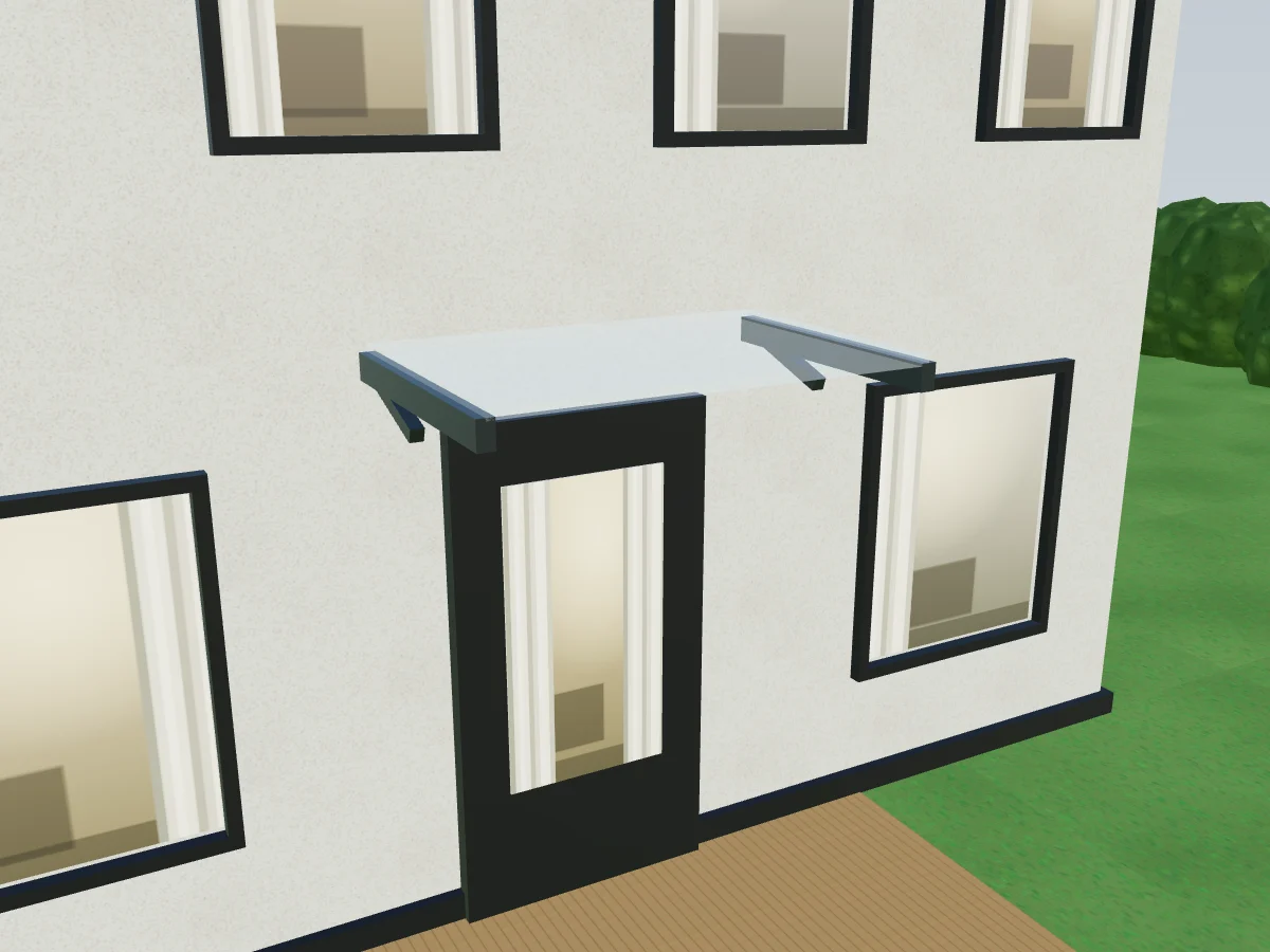 Eingangsüberdachung – Rendering aus dem Konfigurator