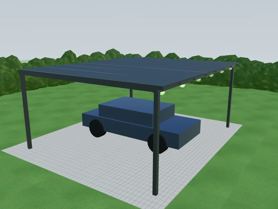 Carport, Variante: Offen